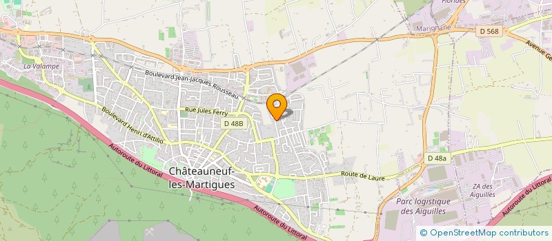 localisation de l'entreprise JUVAN  MARIGNANE