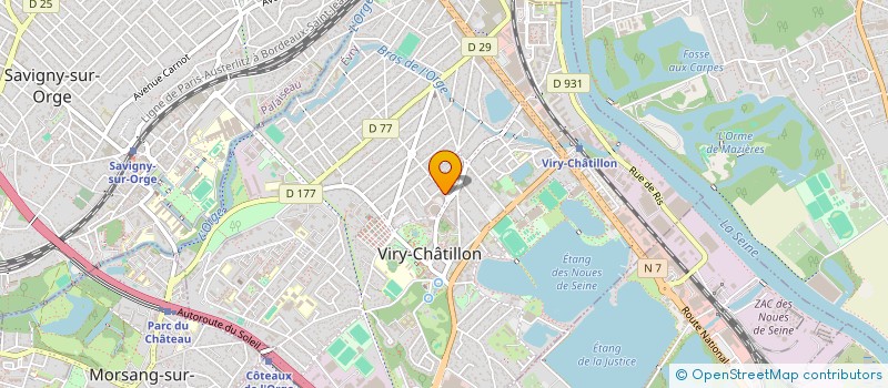 localisation de l'entreprise JUVE OPTIQUE à VIRY-CHATILLON