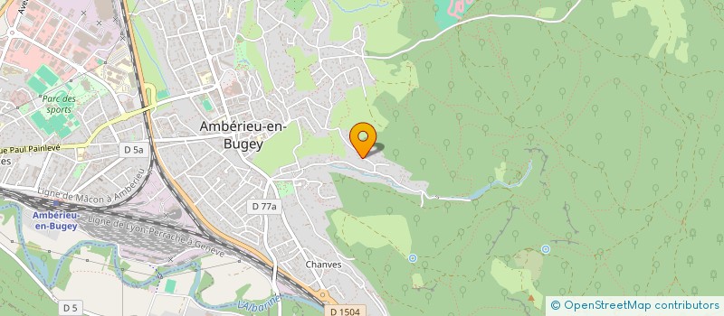 localisation de l'entreprise JUVEBRUNET  AMBERIEU-EN-BUGEY