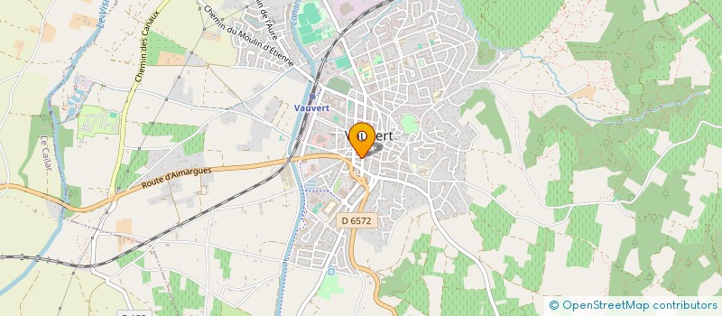 localisation de l'entreprise JUVENEL.PNR  VAUVERT