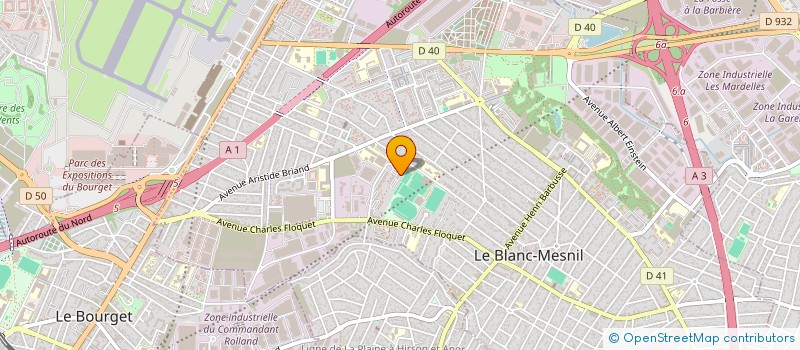 localisation de l'entreprise JUVENTUDE PORTUGUESA DO BLANC MESNIL (JEUNESSE PORTUGAISE DU BLANC MESNIL) à LE BLANC-MESNIL