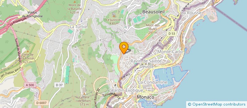 localisation de l'entreprise JUVENTUS CLUB COMET BEAUSOLEIL  BEAUSOLEIL