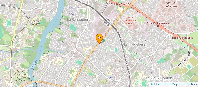 localisation de l'entreprise JUVERNY à NANTES