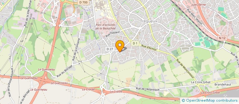 localisation de l'entreprise JUVIAN  TREGUEUX