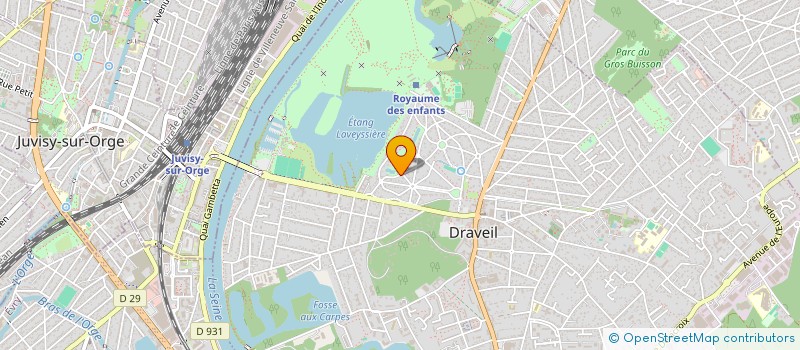 localisation de l'entreprise JUVICENTRE à DRAVEIL