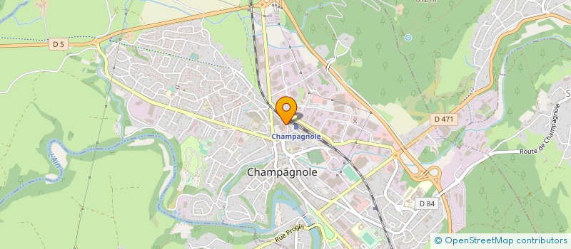 localisation de l'entreprise JUVIDIS à CHAMPAGNOLE