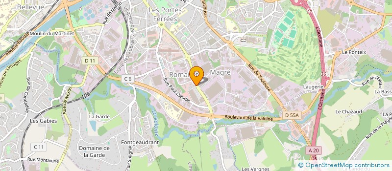 localisation de l'entreprise JUVIDREAM à LIMOGES