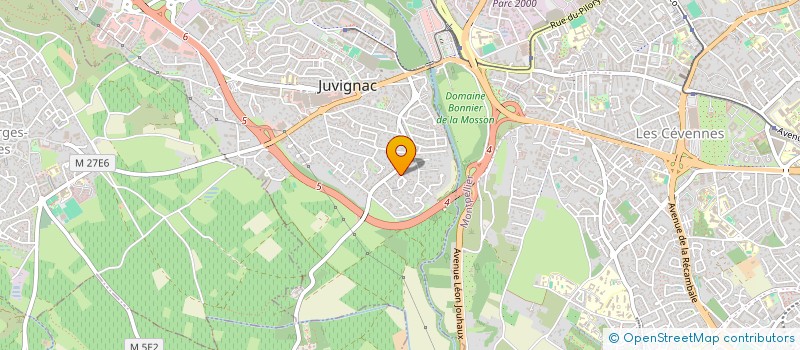 localisation de l'entreprise JUVIGNAC KARATE CLUB à MONTPELLIER