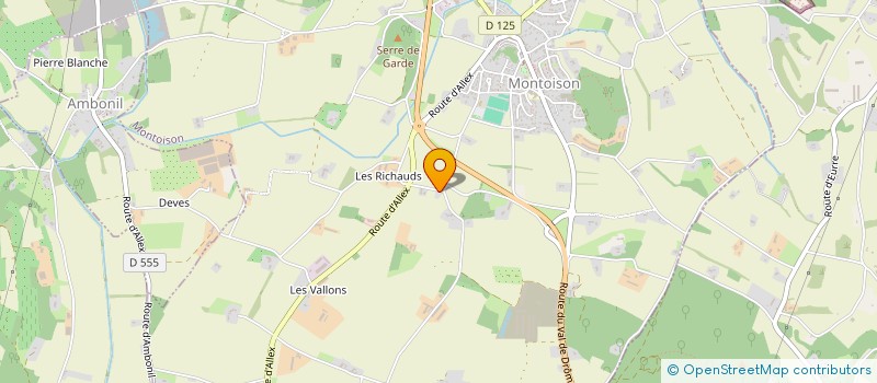 localisation de l'entreprise JUVIN  MONTOISON