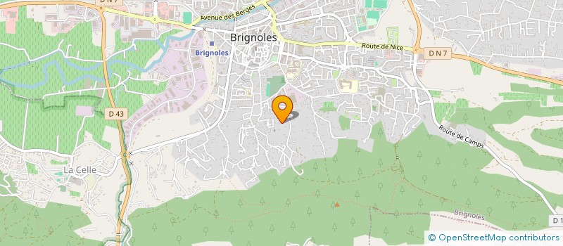 localisation de l'entreprise JUVIR  BRIGNOLES