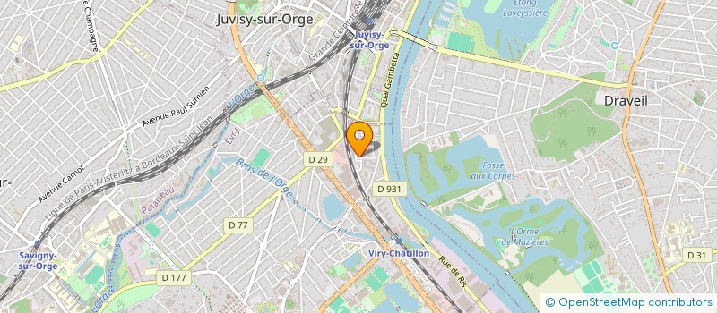 localisation de l'entreprise JUVISY DISTRIBUTION à VIRY-CHATILLON