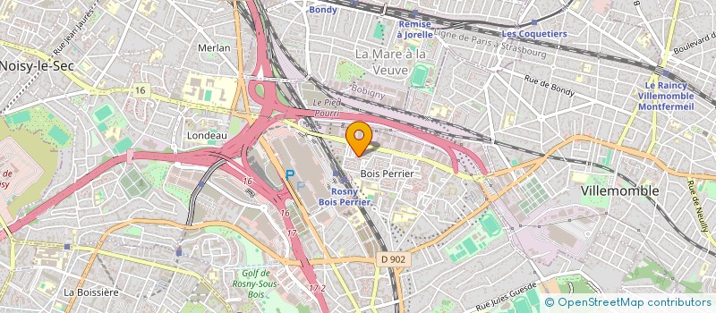 localisation de l'entreprise JUYAERY à ROSNY-SOUS-BOIS