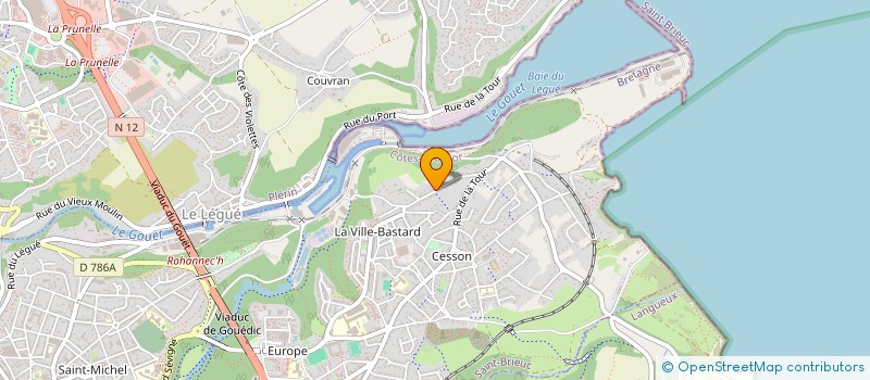 localisation de l'entreprise JUZOLE à SAINT-BRIEUC