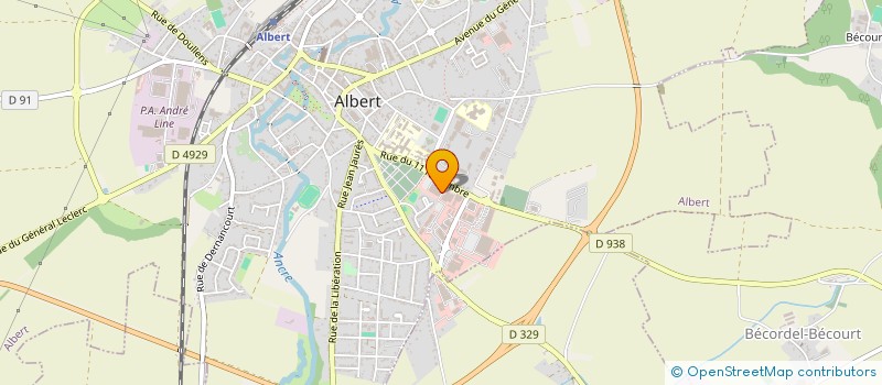 localisation de l'entreprise JUZOLEC à ALBERT