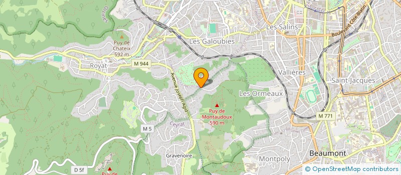 localisation de l'entreprise JV 23  CHAMALIERES