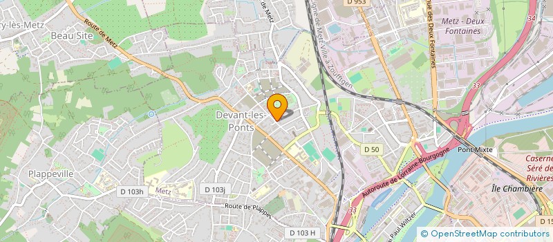 localisation de l'entreprise JV à METZ