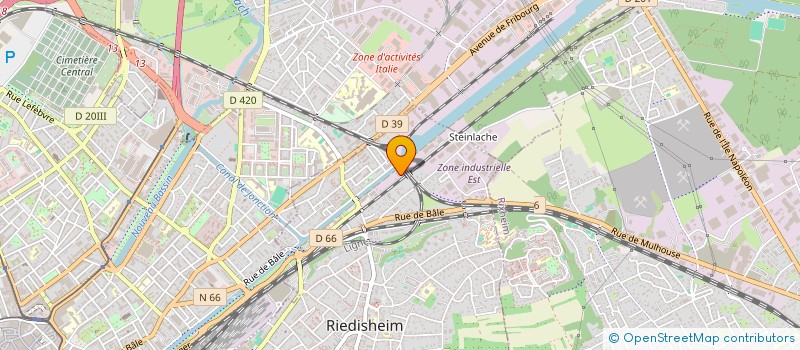 localisation de l'entreprise JV  RIEDISHEIM