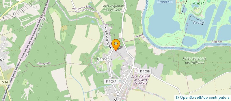 localisation de l'entreprise JV BAT  THORIGNY-SUR-MARNE