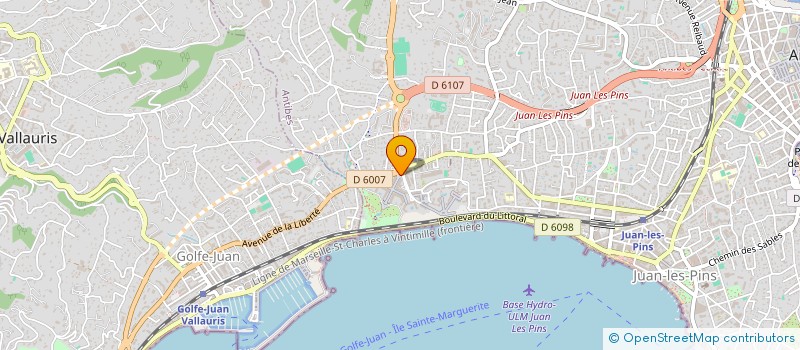 localisation de l'entreprise JV BUSINESS à ANTIBES