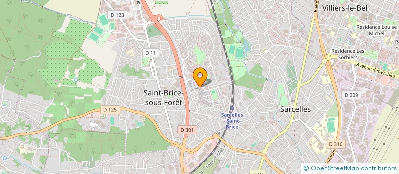 localisation de l'entreprise JV CONSULTING  SAINT-BRICE-SOUS-FORET