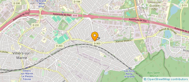 localisation de l'entreprise JV CORPORATE COMPAGNY  NOISY-LE-GRAND