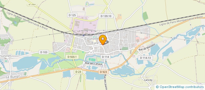 localisation de l'entreprise JV COUVERTURE à COURVILLE-SUR-EURE