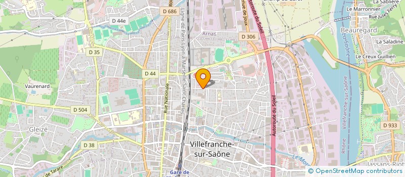 localisation de l'entreprise JV DEVELOPPEMENT  VILLEFRANCHE-SUR-SAONE