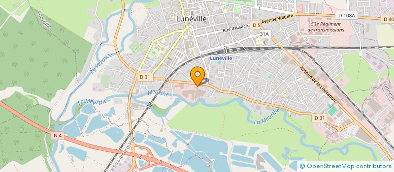 localisation de l'entreprise JV DIEUZE  LUNEVILLE