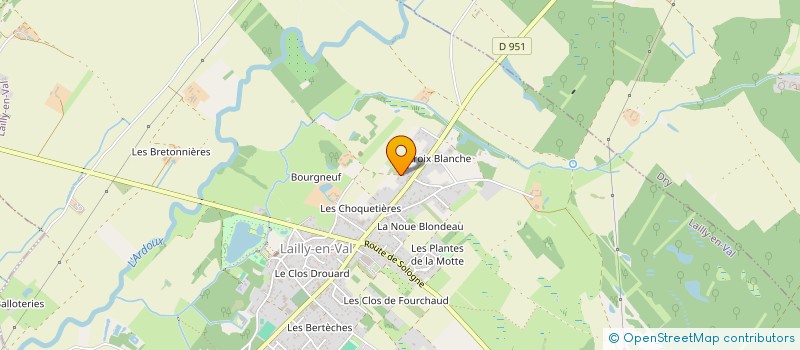 localisation de l'entreprise JV DUPONT à LAILLY-EN-VAL