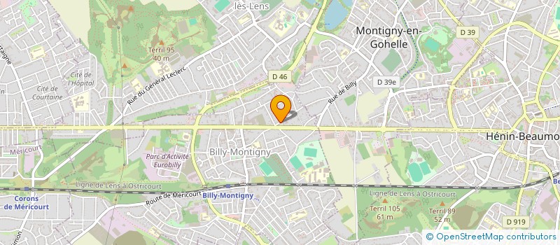 localisation de l'entreprise JV GROUP à BILLY-MONTIGNY
