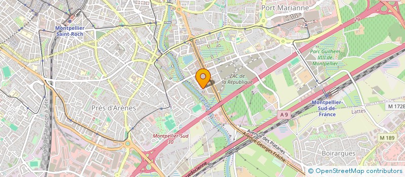 localisation de l'entreprise JV HALLES  MONTPELLIER