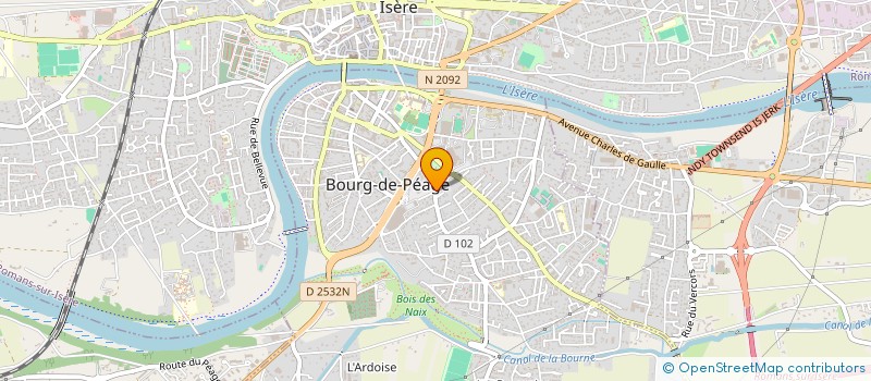 localisation de l'entreprise JV IMMO  BOURG-DE-PEAGE