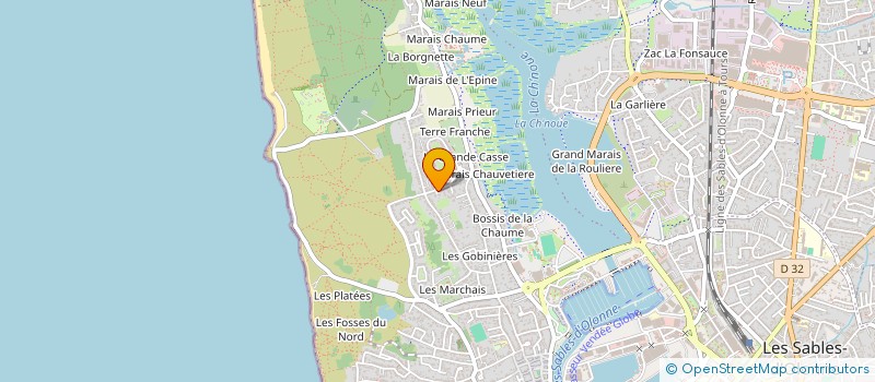 localisation de l'entreprise JV IMMO à LES SABLES D'OLONNE