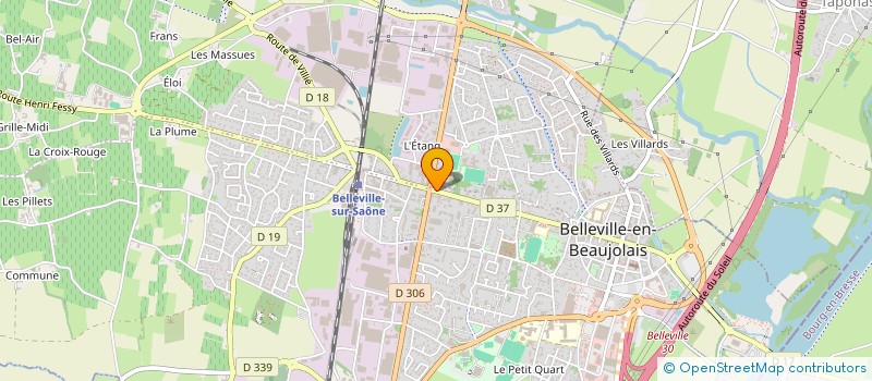 localisation de l'entreprise JV IMMOBILIER à BELLEVILLE-EN-BEAUJOLAIS