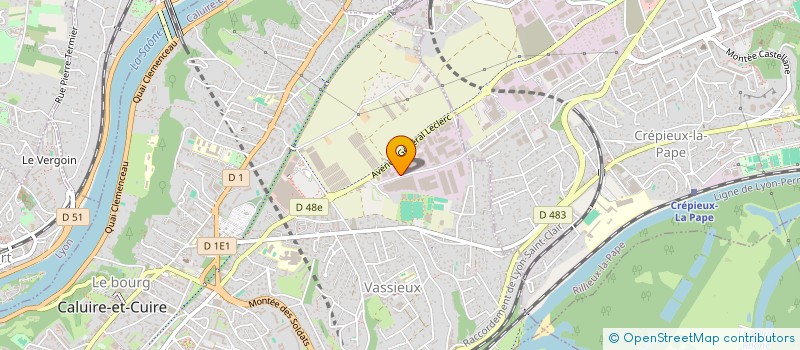 localisation de l'entreprise JV INVEST à CALUIRE-ET-CUIRE