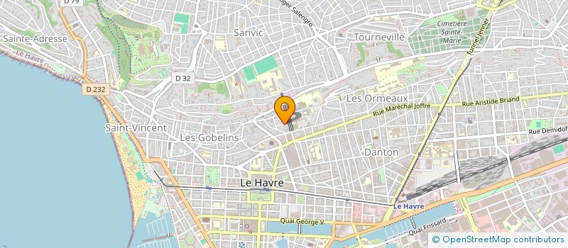 localisation de l'entreprise JV INVEST à LE HAVRE