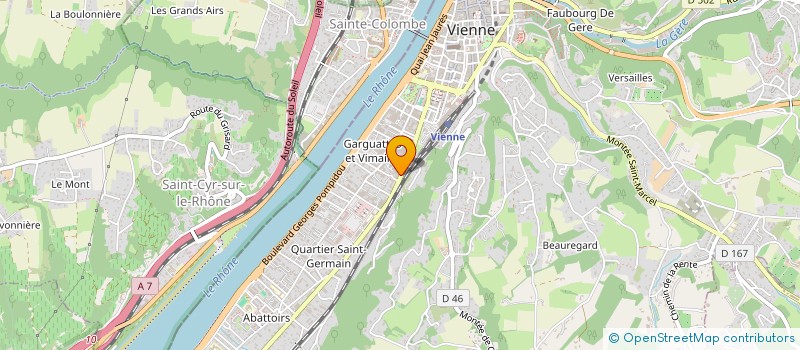 localisation de l'entreprise JV INVEST à VIENNE