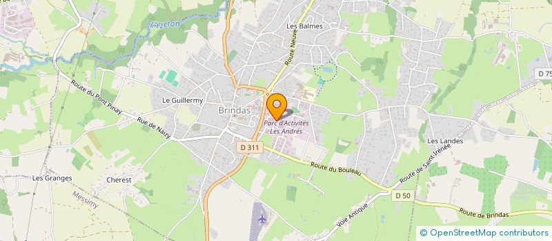 localisation de l'entreprise JV INVESTISSEMENTS  BRINDAS