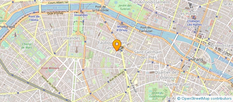 localisation de l'entreprise JV JEUDI VENDREDI à PARIS
