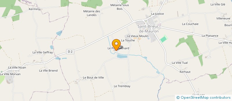localisation de l'entreprise JV MENIER  SAINT-BRIEUC-DE-MAURON
