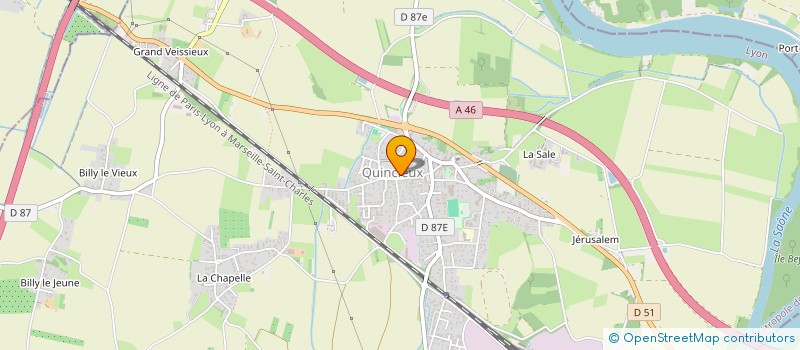 localisation de l'entreprise JV MENUISERIE GENERALE à QUINCIEUX