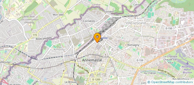 localisation de l'entreprise JV - NOTEBOOK à ANNEMASSE