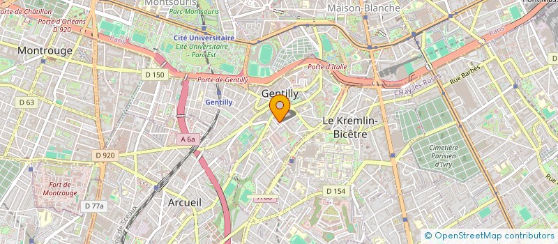 localisation de l'entreprise JV PLOMBERIE  GENTILLY