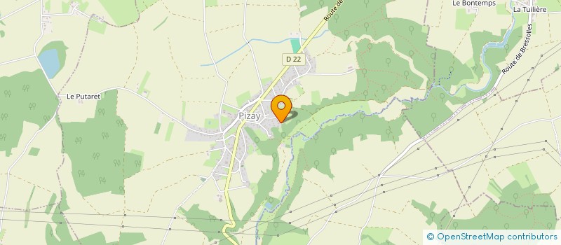 localisation de l'entreprise JV SERVICES à PIZAY