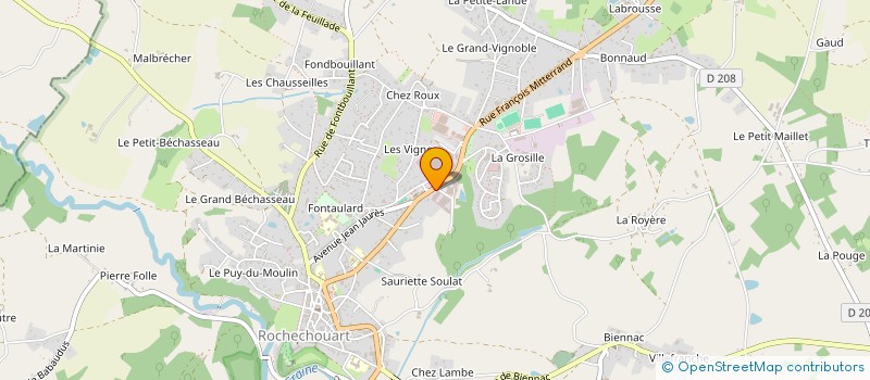 localisation de l'entreprise JV SOLUTION SOLAIRE  ROCHECHOUART
