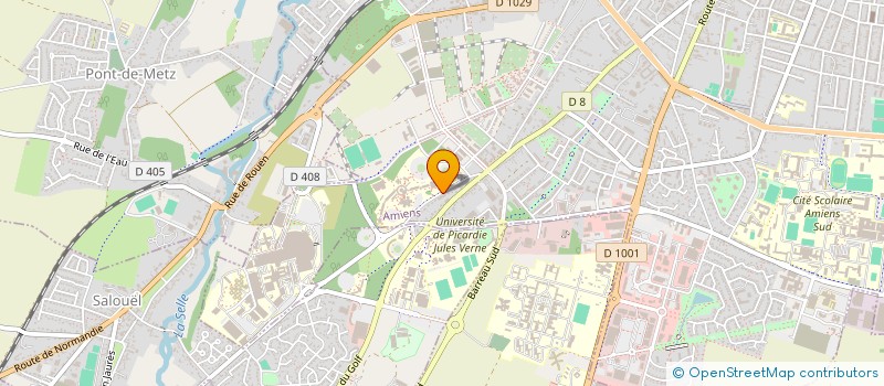 localisation de l'entreprise JV SPORTS ASSOCIATION SPORTIVE DE L'UNIVERSITE DE PICARDIE à AMIENS