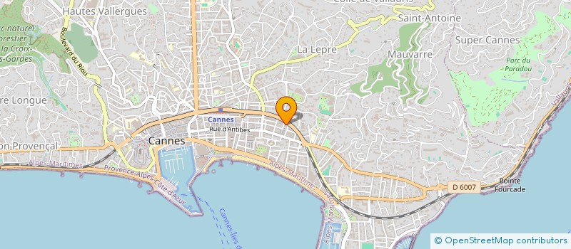 localisation de l'entreprise JV TRAVAUX à CANNES