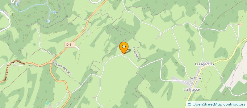 localisation de l'entreprise JV2C  LE BELIEU