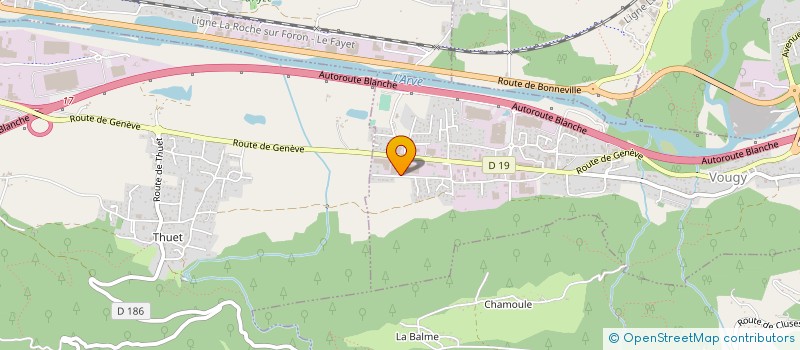 localisation de l'entreprise JVA VOUGY  VOUGY