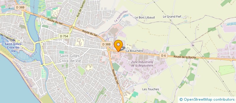 localisation de l'entreprise JVB à SAINT-GILLES-CROIX-DE-VIE